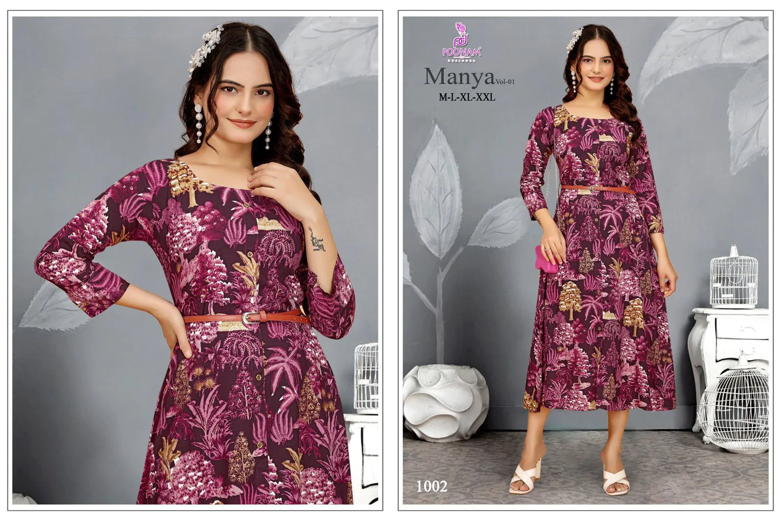 Manya Vol 1 By Poonam Rayon Wholesale Westren Ladies One Piece In India